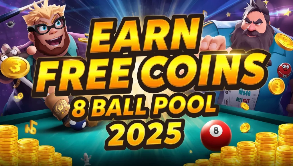 Safe & Legit Best Ways to Earn Free Coins in 8 Ball Pool 2025